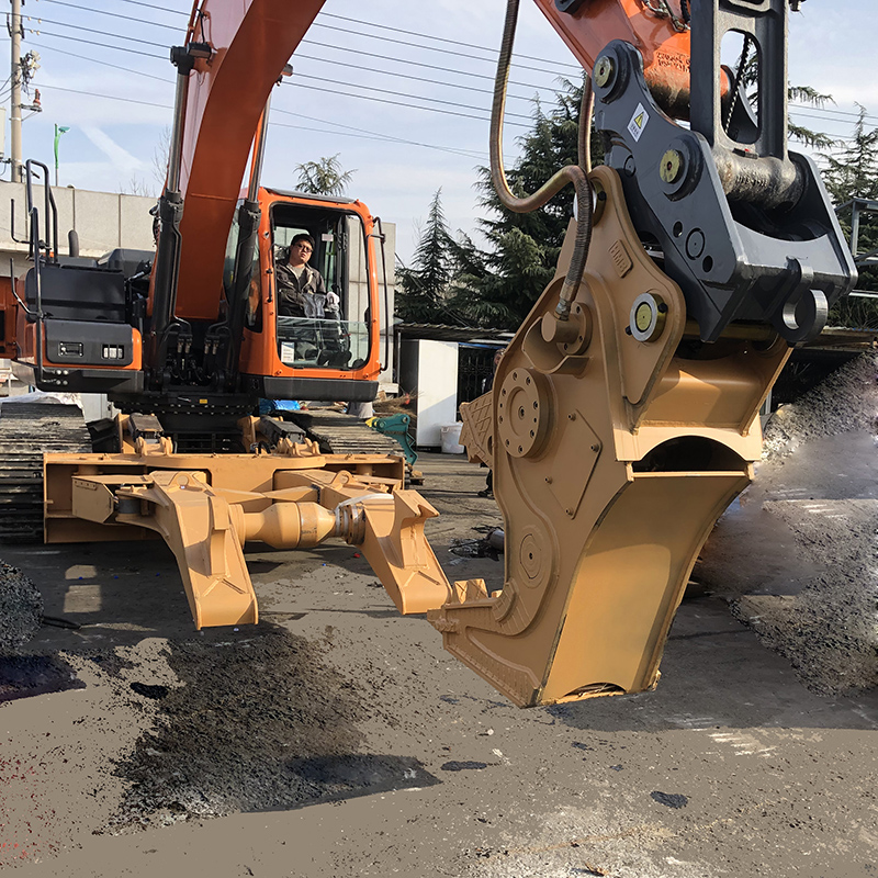 High Efficiency Hydraulic Pulverizer Attachment For Excavator Featured Image