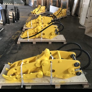 5 fingers stone grapple Hydraulic rock grapple for excavators from 1.5-23 ton