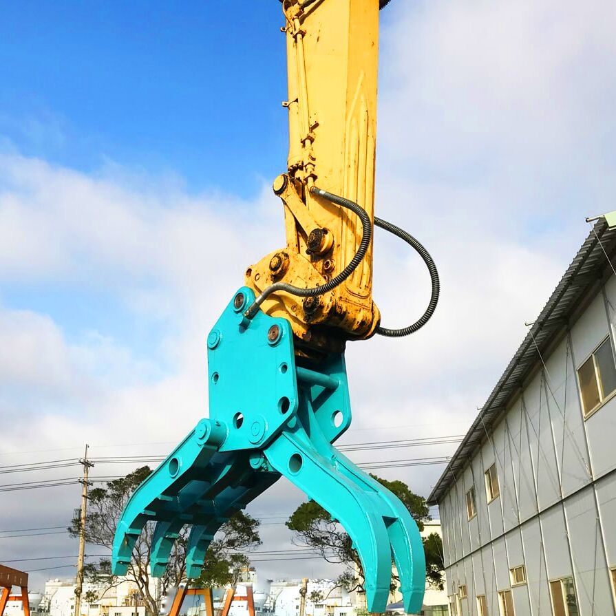 5 fingers stone grapple Hydraulic rock grapple for excavators from 1.5-23 ton Featured Image