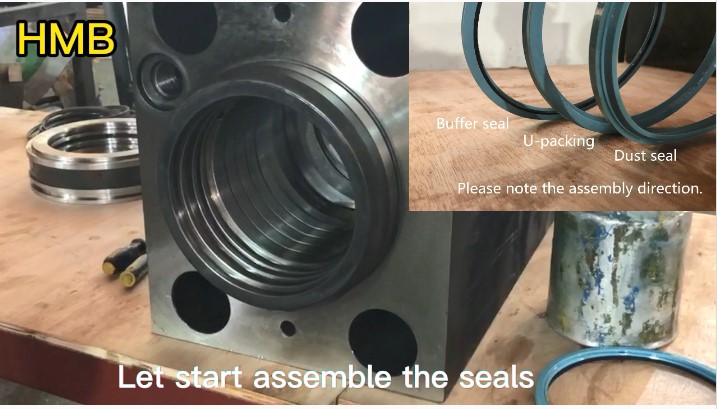 How to change cylinder seal and seal retainer?